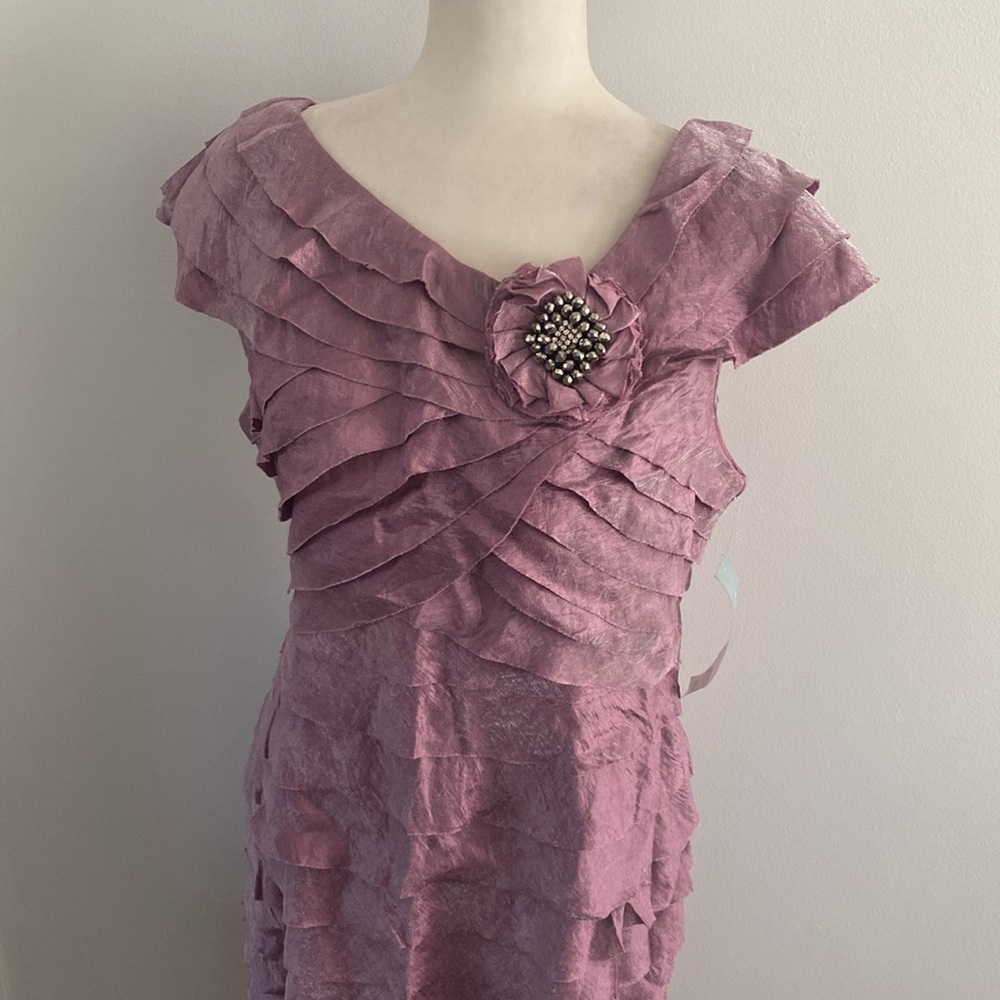London Times NWT cocktail dress magenta - Picture 3 of 12